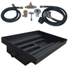 27 inch Powder Coated Burner Island Kit LP for Fire Pit / Portable Tank Connection