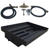 21 inch Powder Coated Burner Island Kit NG for Fire Pit / Portable Tank Connection