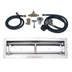 36 inch Stainless Steel Drop-In Rectangular Burner Kit LP for Fire Pit / Portable Tank Connection