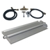 18 inch Powder Coated Linear Burner Pan Kit NG for Fire Pit / Portable Tank Connection