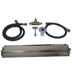 24 inch Stainless Steel Linear Burner Pan Kit NG for Fire Pit / Portable Tank Connection