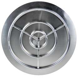 Dreffco (The Original) 36" Stainless Steel Fire Pit Burner Pan with 30" Stainless Steel Ring NG 