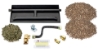 Dreffco 18" Vented LP Gas Log Fireplace Heavy-Duty Dual Row Gas Burner with Deluxe Connection Kit, Vermiculite and Glowing Embers- 2X The Flames! It's Also Easy to Install!