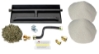 Dreffco 18" Vented NG Gas Log Fireplace Heavy-Duty Dual Row Gas Burner with Deluxe Connection Kit, Silica Sand and Glowing Embers- 2X The Flames! It's Also Easy to Install!