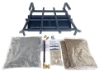 Dreffco 18" Vented LP Gas Log Fireplace Heavy-Duty Pro Fireplace Kit. Dual Row Gas Burner, Pro Connection Kit, Vermiculite, Glowing Embers, and Log Grate- Everything but the logs