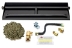 Dreffco 24" Vented LP Gas Fireplace Heavy-Duty Dual Row Gas Burner with Complete Connection Kit - Specifically for 24" Fire Logs, Easy to Install, Bonus Bag of Glowing Embers Included