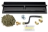 Dreffco 24" Vented NG Gas Fireplace Heavy-Duty Dual Row Gas Burner with Complete Connection Kit - Specifically for 24" Fire Logs, Easy to Install, Bonus Bag of Glowing Embers Included