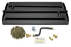 Dreffco 28" Powder Coated Steel Pan for Fire Pit or Fireplace NG - Triple Row Gas Burner Pan & Connection Kit- Specifically for 28" Fire Logs, Easy to Install + Bonus Bag of Glowing Embers