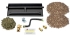 Dreffco 18" Vented LP Gas Log Fireplace Heavy-Duty Dual Row Gas Burner with Deluxe Connection Kit, Vermiculite and Glowing Embers- 2X The Flames! It's Also Easy to Install!