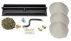 Dreffco 24" Vented NG Gas Log Fireplace Heavy-Duty Dual Row Gas Burner with Deluxe Connection Kit, Silica Sand and Glowing Embers- 2X The Flames! It's Also Easy to Install!