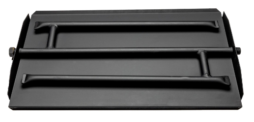 Dreffco 23 Inch Powder Coated Steel Fire Pit or Fireplace Triple Flame Row Gas Burner Pan LP. Now Includes a Bonus Bag of Glowing Embers! 