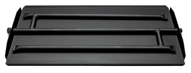 Dreffco 28 Inch Powder Coated Steel Fire Pit or Fireplace Triple Flame Row Gas Burner Pan LP. Now Includes a Bonus Bag of Glowing Embers! 