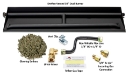 Dreffco 30" Vented LP Gas Fireplace Heavy-Duty Dual Row Gas Burner with Complete Connection Kit - Specifically for 30" Fire Logs, Easy to Install, Bonus Bag of Glowing Embers Included - DR-FPLBK1-30-LPP