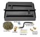 Dreffco 23" Powder Coated Steel Pan for Fire Pit or Fireplace NG - Triple Row Gas Burner Pan & Connection Kit- Specifically for 23" Fire Logs, Easy to Install + Bonus Bag of Glowing Embers - DR-BK-PCTP-FP24NG