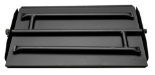 Dreffco 23 Inch Powder Coated Steel Fire Pit or Fireplace Triple Flame Row Gas Burner Pan LP. Now Includes a Bonus Bag of Glowing Embers! - DR-B-PCTP-24LP