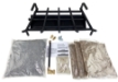 Dreffco 24" Vented LP Gas Log Fireplace Heavy-Duty Pro Fireplace Kit. Dual Row Gas Burner, Pro Connection Kit, Vermiculite, Glowing Embers, and Log Grate- Everything but the logs - DR-FPLBK4-24-LP