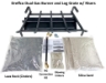 Dreffco 24" Vented NG Gas Log Fireplace Heavy-Duty Pro Fireplace Kit. Dual Row Gas Burner, Pro Connection Kit, Silica Sand, Glowing Embers, and Log Grate- Everything but the logs - DR-FPLBK4-24-NG