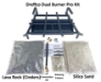 Dreffco 18" Vented NG Gas Log Fireplace Heavy-Duty Pro Fireplace Kit. Dual Row Gas Burner, Pro Connection Kit, Silica Sand, Glowing Embers, and Log Grate- Everything but the logs - DR-FPLBK4-18-NG