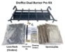 Dreffco 30" Vented LP Gas Log Fireplace Heavy-Duty Pro Fireplace Kit. Dual Row Gas Burner, Pro Connection Kit, Vermiculite, Glowing Embers, and Log Grate- Everything but the logs - DR-FPLBK4-30-LP