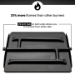 Dreffco 23 Inch Powder Coated Steel Fire Pit or Fireplace Triple Flame Row Gas Burner Pan LP. Now Includes a Bonus Bag of Glowing Embers! - DR-B-PCTP-24LP