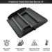 Dreffco 23 Inch Powder Coated Steel Fire Pit or Fireplace Triple Flame Row Gas Burner Pan LP. Now Includes a Bonus Bag of Glowing Embers! - DR-B-PCTP-24LP
