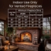 Dreffco Premium Gas Logs - for Vented Fireplaces, Natural Gas or Liquid Propane - Great Oak Design (Logs Only, 18") - DR-GL-GTO-LO18