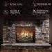 Dreffco 18" Premium Gas Logs - Remote Control Kit Included - For Liquid Propane Vented Fireplaces - Great Oak Design (Logs + Remote Light Kit) - DR-GL-GTO-RVS18-LP