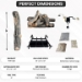 Dreffco Premium Gas Logs - for Vented Fireplaces, Natural Gas or Liquid Propane - Great Oak Design (Safety Pilot Log Kit (LP), 18") - DR-GL-GTO-ML18-LP