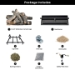 Dreffco Premium Gas Logs - for Vented Fireplaces, Natural Gas or Liquid Propane - Great Oak Design (Safety Pilot Log Kit (LP), 24") - DR-GL-GTO-ML24-LP