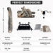 Dreffco Premium Gas Logs - for Vented Fireplaces, Natural Gas or Liquid Propane - Great Oak Design (Safety Pilot Log Kit (LP), 24") - DR-GL-GTO-ML24-LP