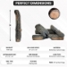 Dreffco 18" Premium Gas Logs - For Vented Fireplaces, Natural Gas or Liquid Propane - Blazing Oak Design (Logs Only) - DR-GL-BO-LO18