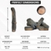 Dreffco 24" Premium Gas Logs - For Vented Fireplaces, Natural Gas or Liquid Propane - Blazing Oak Design (Logs Only) - DR-GL-BO-LO24