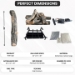 Dreffco Premium Gas Logs - for Vented Fireplaces, Natural Gas or Liquid Propane - Great Oak Design (Remote Log Kit (LP), 30") - DR-GL-GTO-RVS30-LP