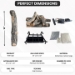 Dreffco Premium Gas Logs - for Vented Fireplaces, Natural Gas or Liquid Propane - Great Oak Design (Remote Log Kit (NG), 18") - DR-GL-GTO-RVS18-NG