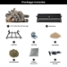 Dreffco Premium Gas Logs - for Vented Fireplaces, Natural Gas or Liquid Propane - Great Oak Design (Remote Log Kit (LP), 30") - DR-GL-GTO-RVS30-LP