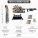 Dreffco Premium Gas Logs - for Vented Fireplaces, Natural Gas or Liquid Propane - Great Oak Design (Remote Log Kit (LP), 30") - DR-GL-GTO-RVS30-LP