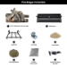 Dreffco Premium Gas Logs - for Vented Fireplaces, Natural Gas or Liquid Propane - Great Oak Design (Remote Log Kit (LP), 24") - DR-GL-GTO-RVS24-LP