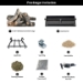 Dreffco 18" Premium Gas Logs - Remote Control Kit Included - For Liquid Propane Vented Fireplaces - Great Oak Design (Logs + Remote Light Kit) - DR-GL-GTO-RVS18-LP